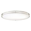 Westinghouse Fixture Ceiling LED Flush-Mount 35W Lauderdale 32.5In Brsh Nkl White Acrylic 6307800